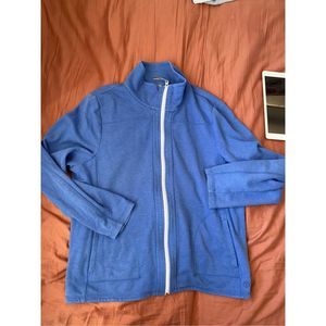 T by Talbots Athleisure Zip Up Active Jacket Blue
